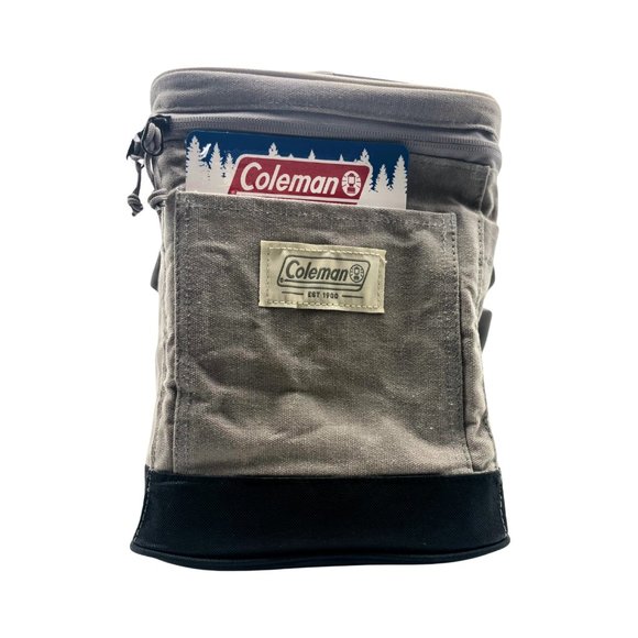 Coleman Backroads 12 Can Insulated Soft Sided Cooler Tote Bag, Gray - Picture 5 of 10